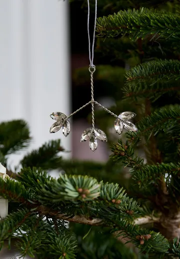 Ada ornament decoratieve hanger - Zilverkleurig, 5x4x10 cm - Lene Bjerre