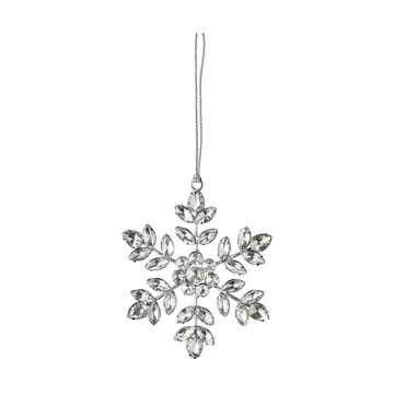 Ada sneeuwvlok decoratieve hanger - Zilverkleurig, 10x10 cm - Lene Bjerre