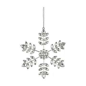 Ada sneeuwvlok decoratieve hanger - Zilverkleurig, 18x18 cm - Lene Bjerre