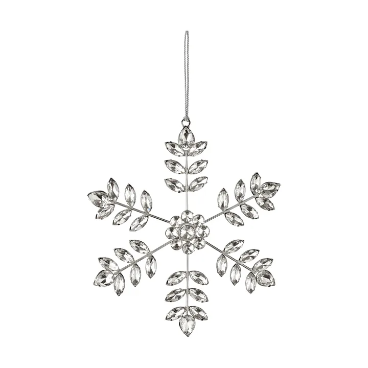 Ada sneeuwvlok decoratieve hanger - Zilverkleurig, 18x18 cm - Lene Bjerre