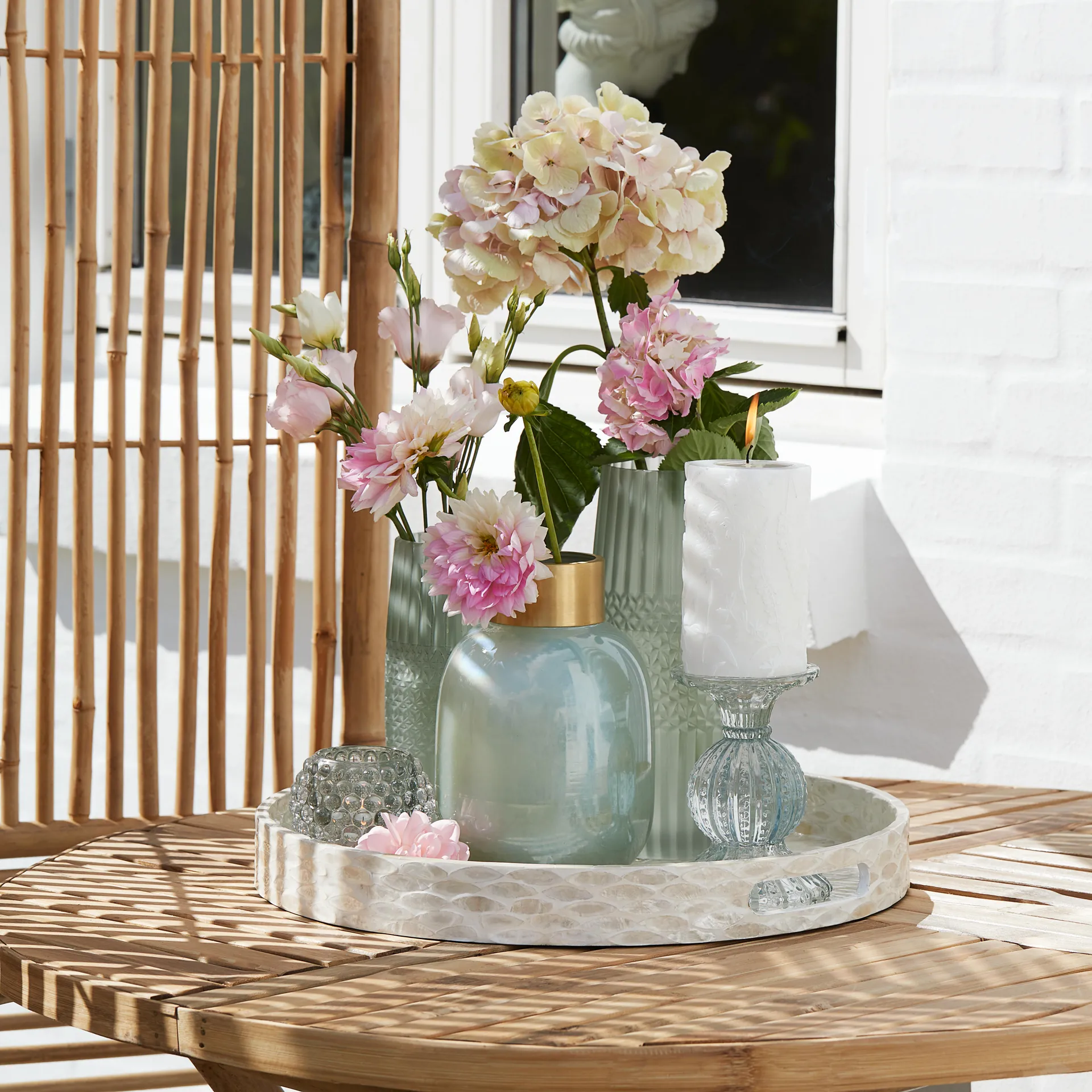 Alma vaas 33 cm, Iceberg green Lene Bjerre