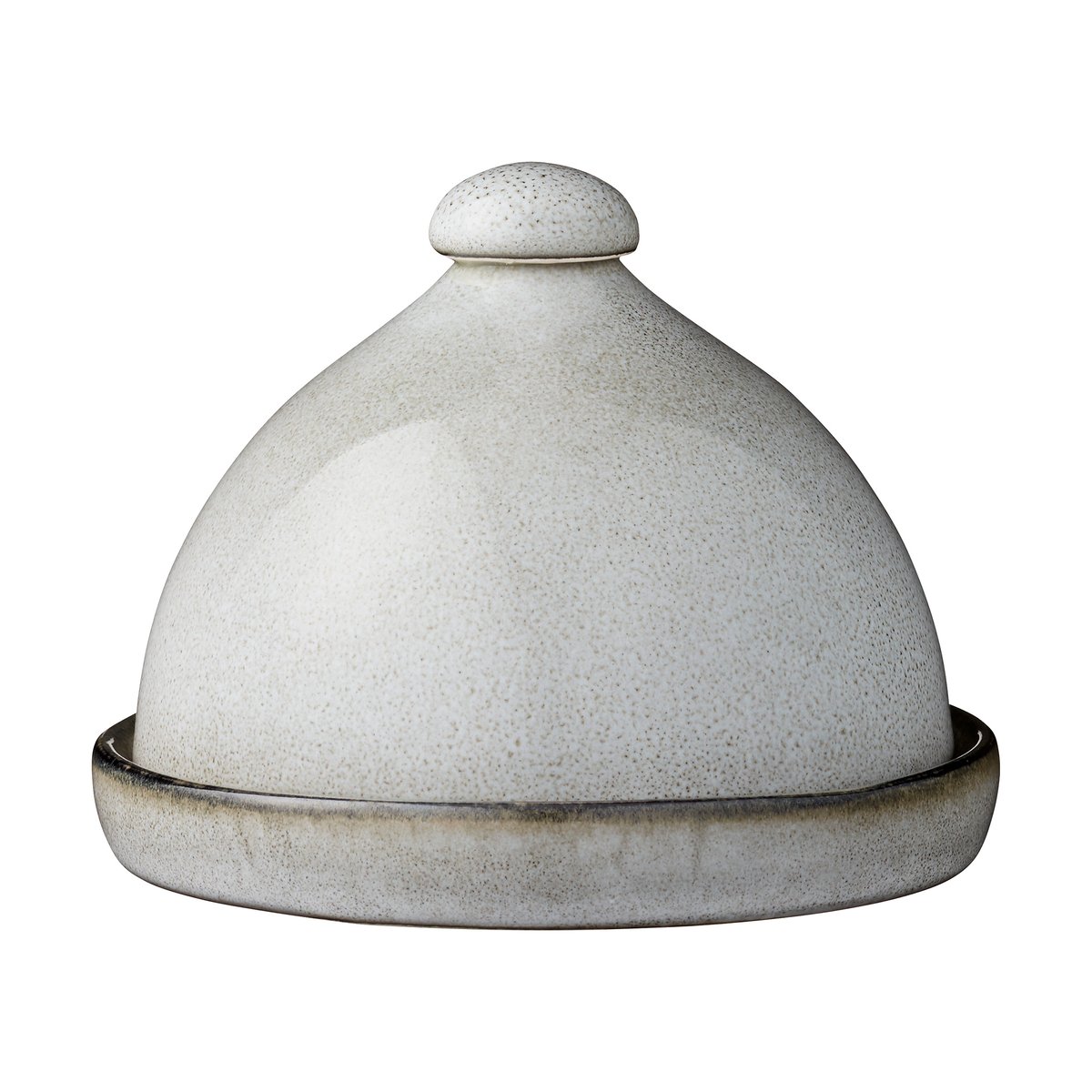 Lene Bjerre Amera botervloot o14 cm Grey | Scandinavisch Interieur | Serveerschalen & -schotels | Grijs