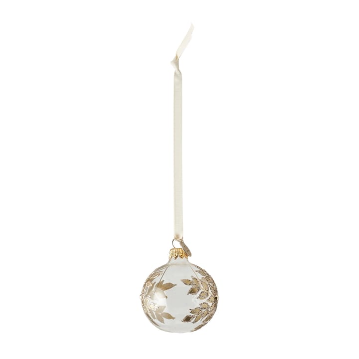 Cadelia kerstbal ijsbloem Ø6 cm - Transparant-goud - Lene Bjerre
