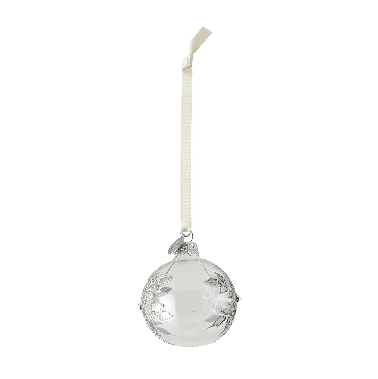 Cadelia kerstbal ijsbloem Ø6 cm, Transparant-zilver Lene Bjerre