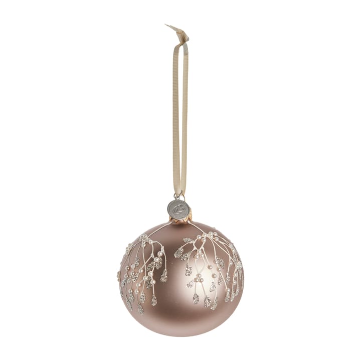 Cadelia kerstbal maretak Ø8 cm - powder-light gold - Lene Bjerre