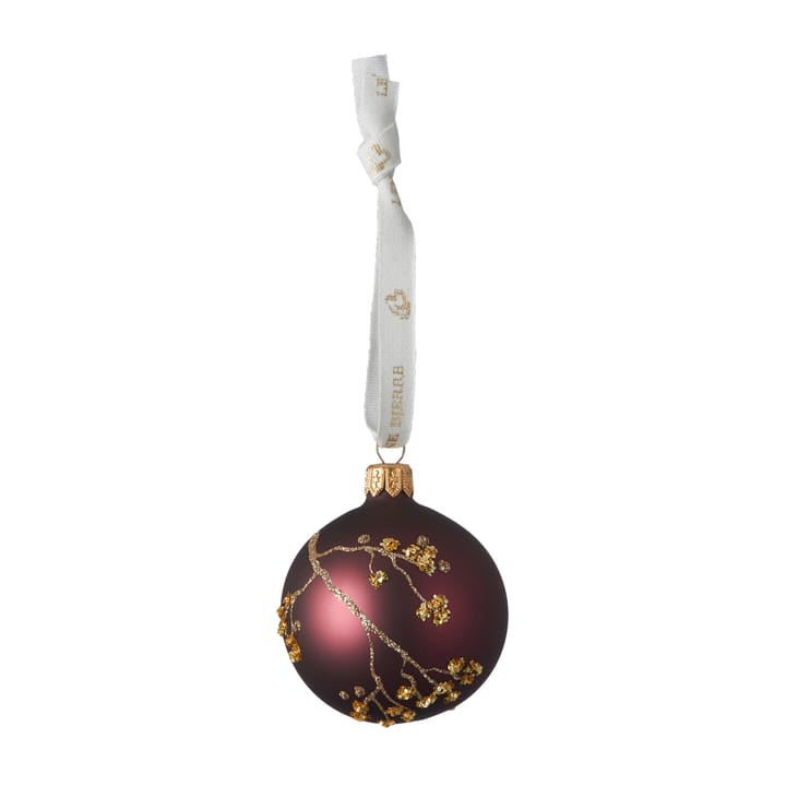 Cadelia kerstbal met tak Ø6 cm - Pomegranate-Goud - Lene Bjerre