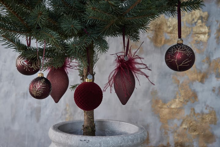 Cadelia kerstbal tak Ø6 cm - pomegranate-light gold - Lene Bjerre