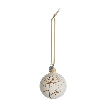 Cadelia kerstbal tak Ø6 cm - white-light gold - Lene Bjerre