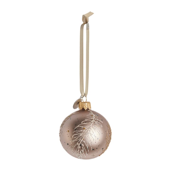 Cadelia kerstbal veer Ø6 cm - powder-light gold - Lene Bjerre