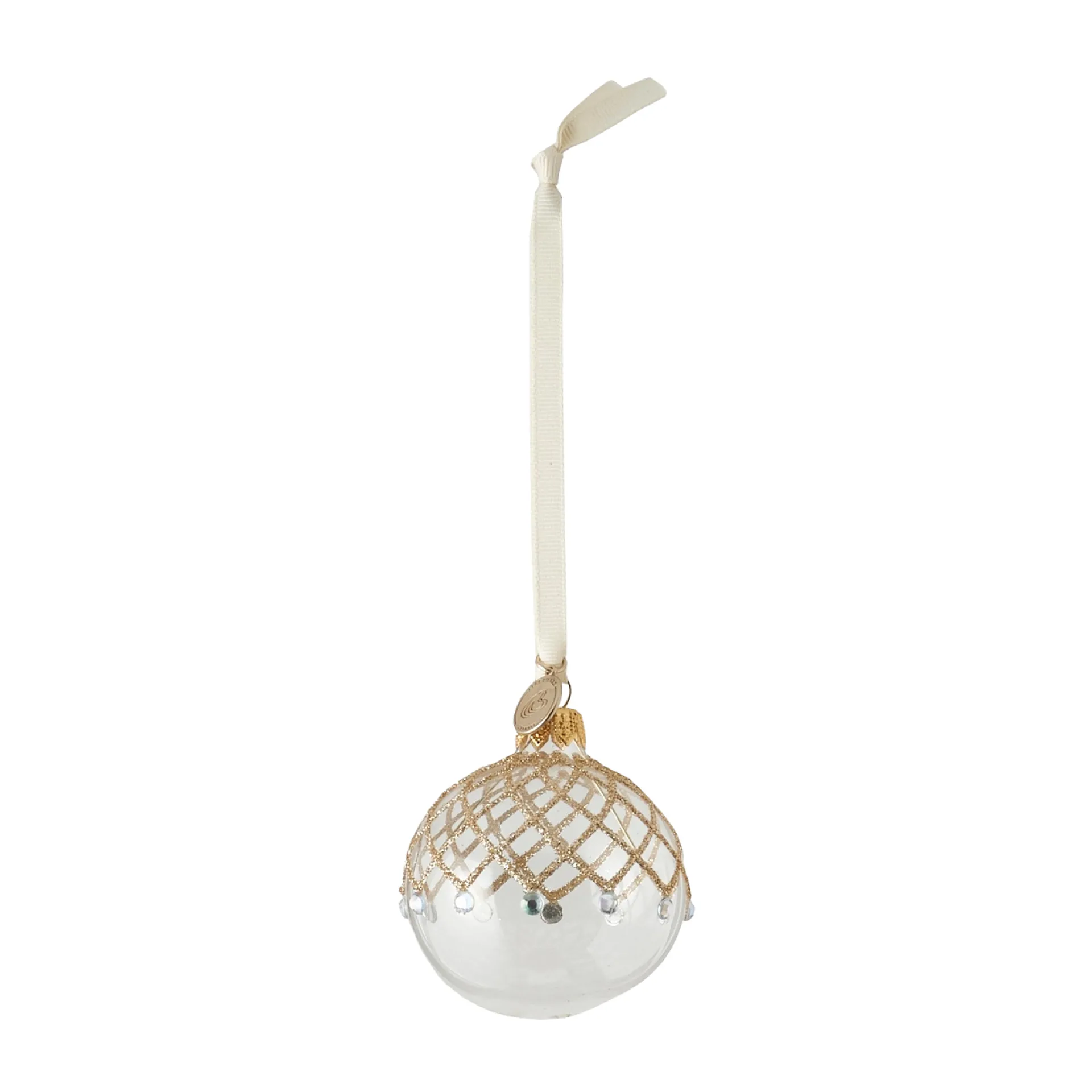 Cadelia kersthanger Ø6 cm, clear-light gold Lene Bjerre