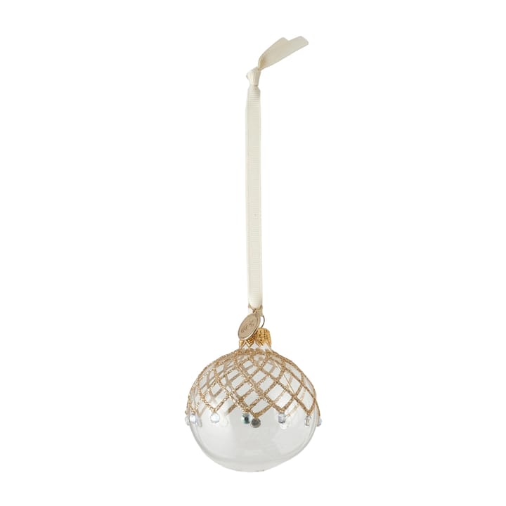 Cadelia kersthanger Ø6 cm - clear-light gold - Lene Bjerre