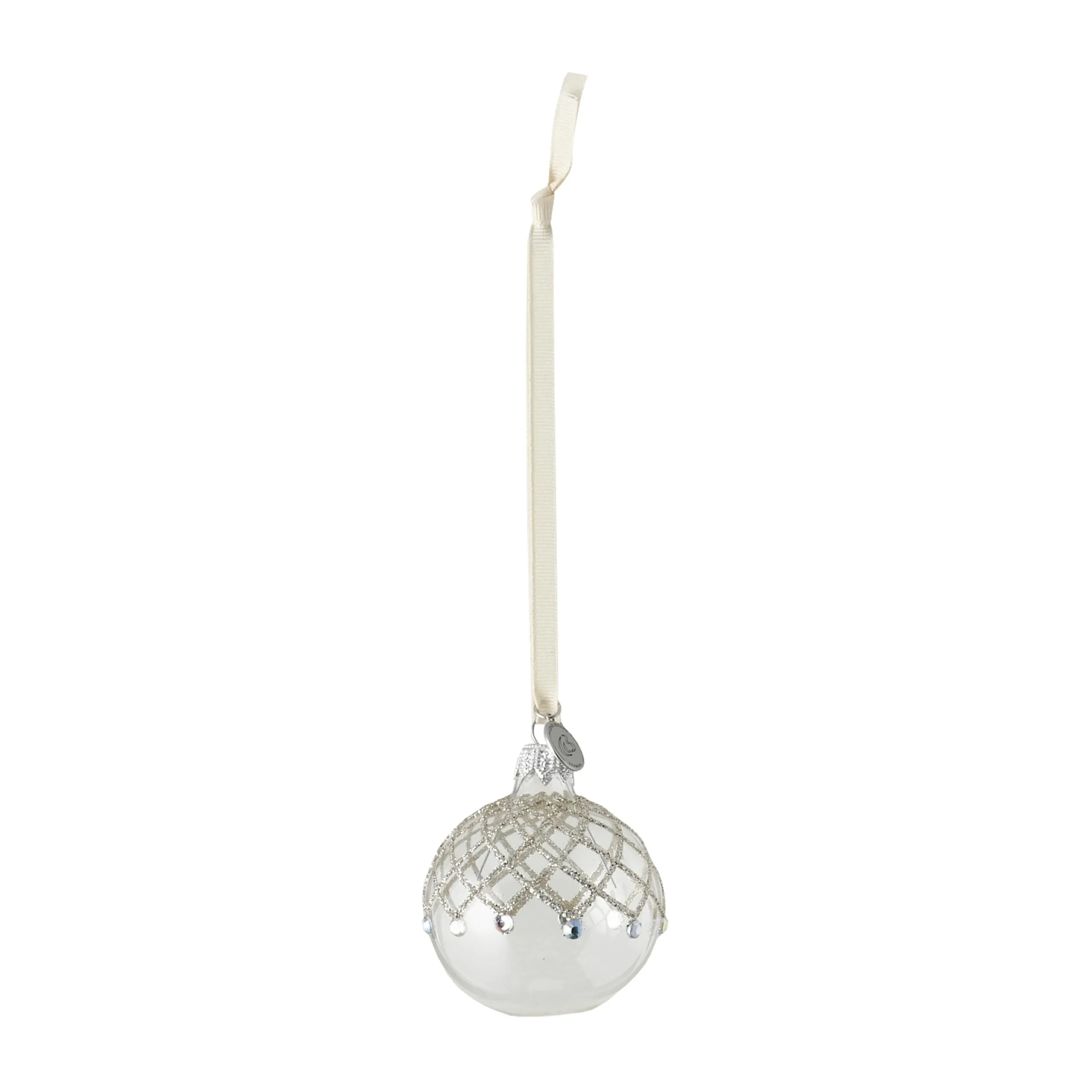 Cadelia kersthanger Ø6 cm, clear-silver Lene Bjerre