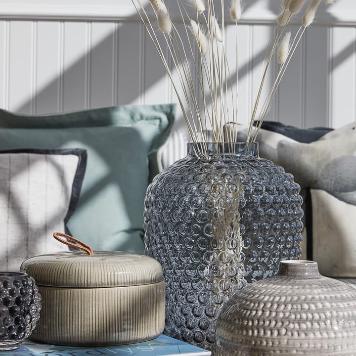 Callie opbergpot met deksel Ø16 cm - Silver grey - Lene Bjerre