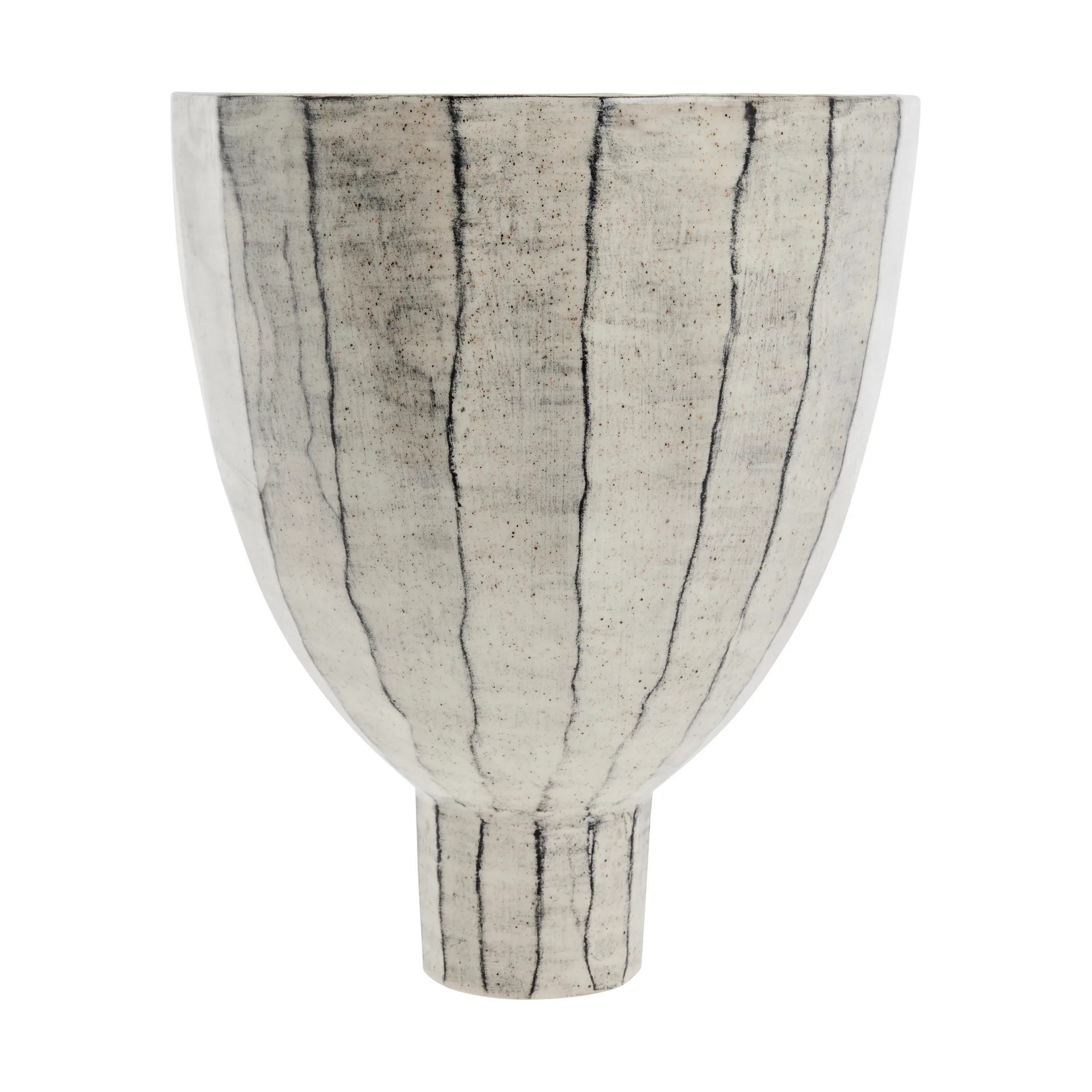 Cassie decoratieschaal Ø28 cm, Off White-Black Lene Bjerre