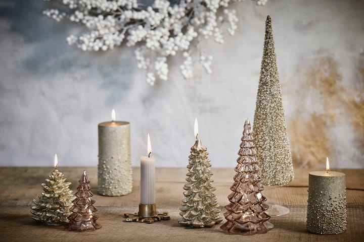 Caville kandelaar sneeuwvlok 9,5 cm, light gold Lene Bjerre