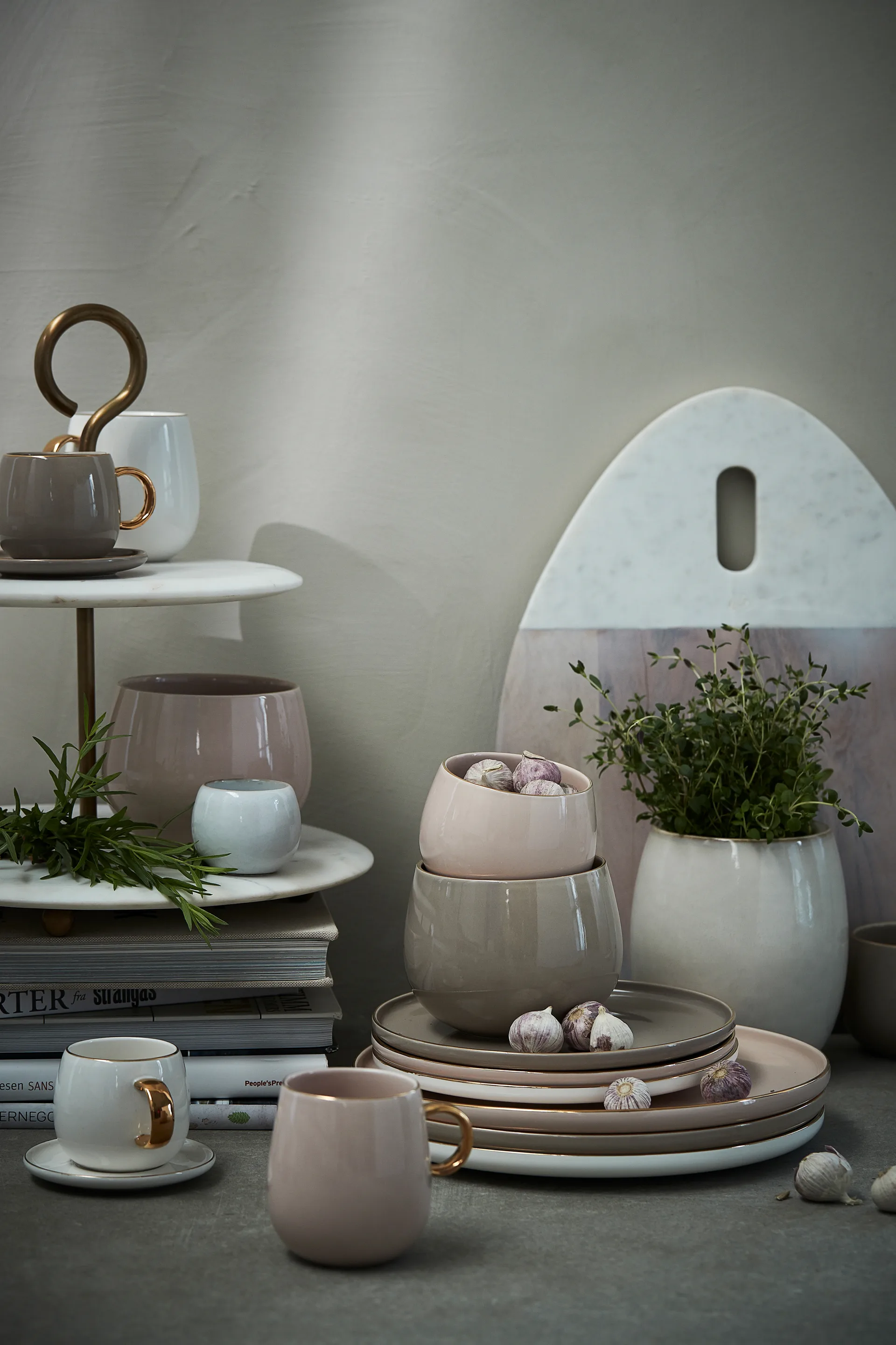 Clara kom Ø9,5 cm, Rose-light gold Lene Bjerre