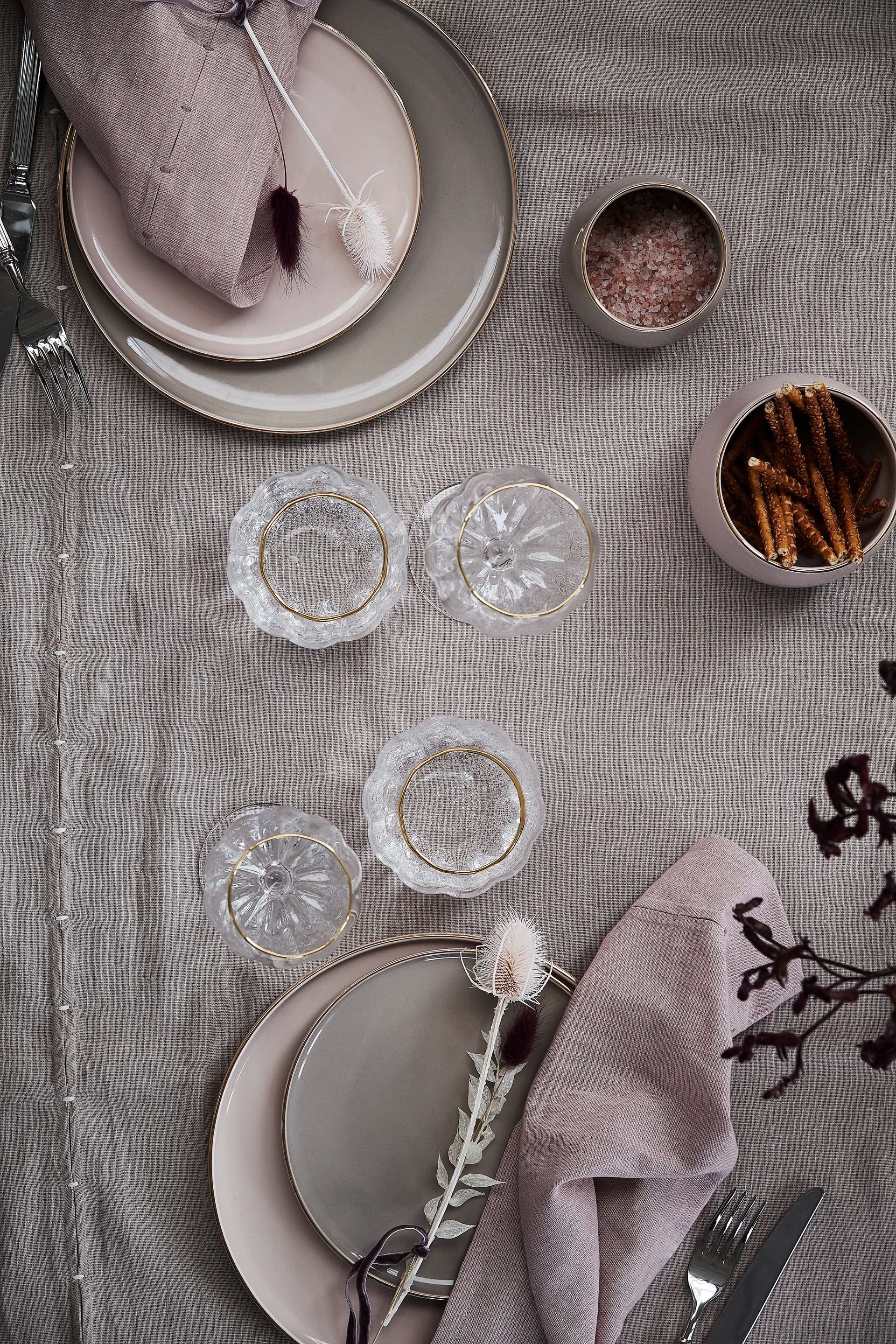 Clara kom Ø9,5 cm, Rose-light gold Lene Bjerre