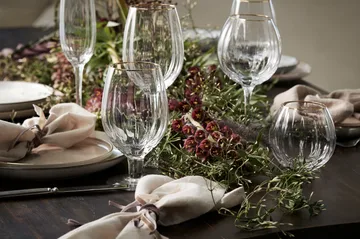 Claudine bierglas 58 cl - Clear-light gold - Lene Bjerre