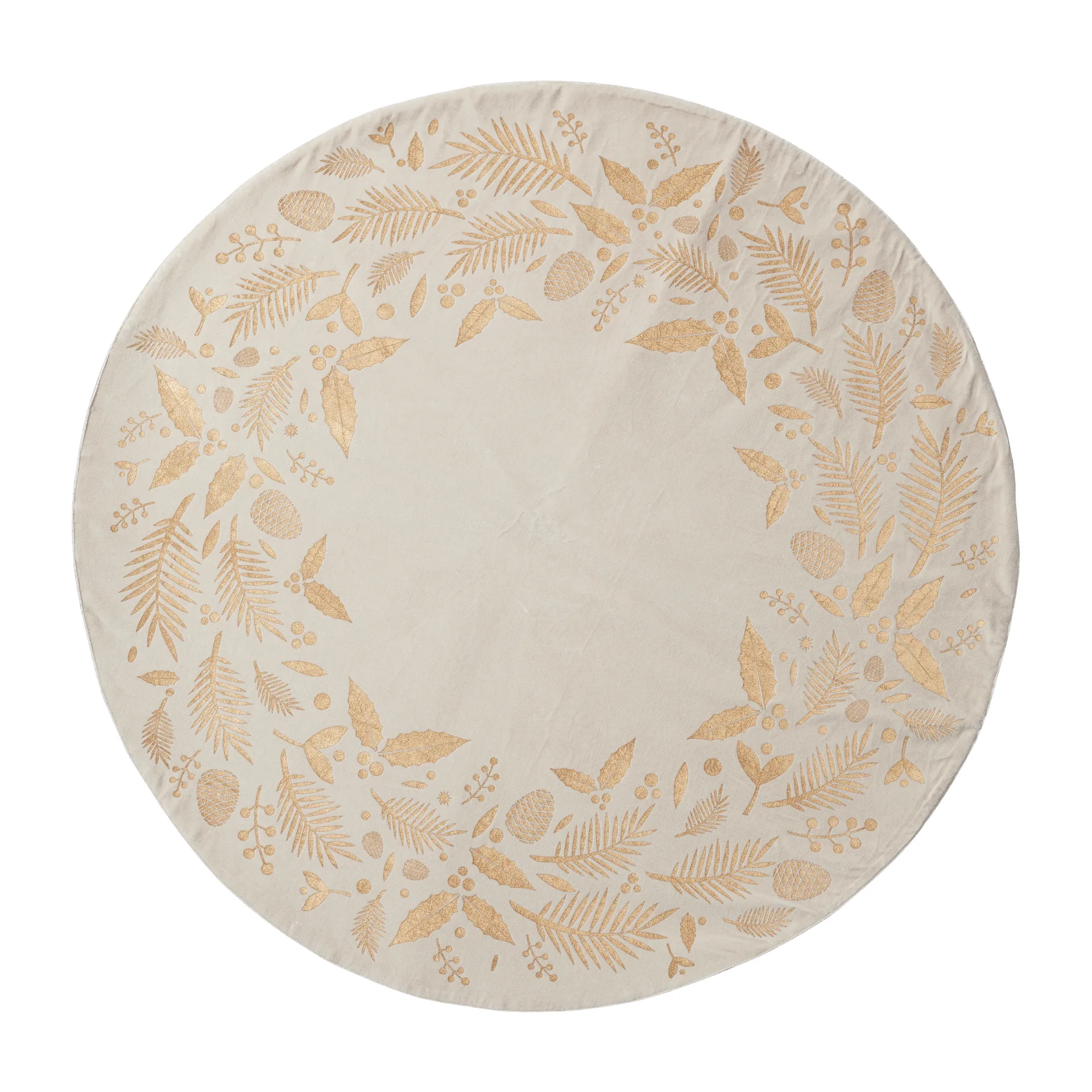 Cristie kerstboomkleed Ø110 cm, linen-light gold Lene Bjerre