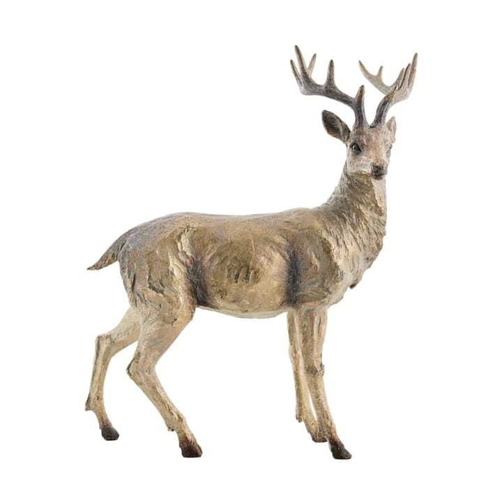 Daisy decoratie hert 44,5 cm - Antiek messing - Lene Bjerre