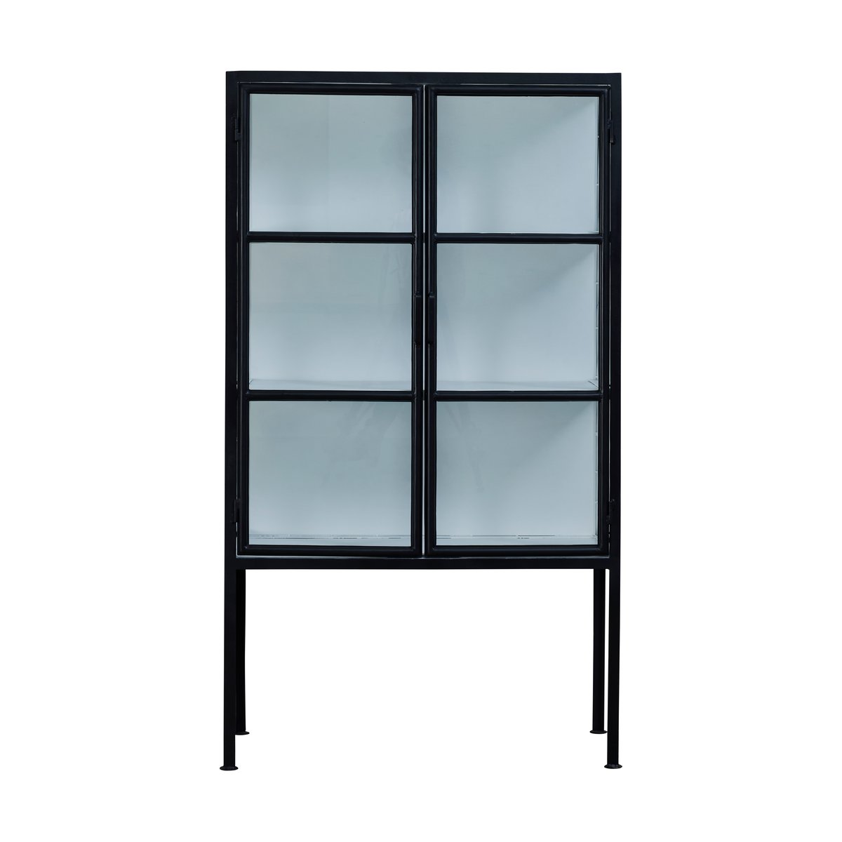 Lene Bjerre Depot vitrinekast 85x40x150 cm Black-white