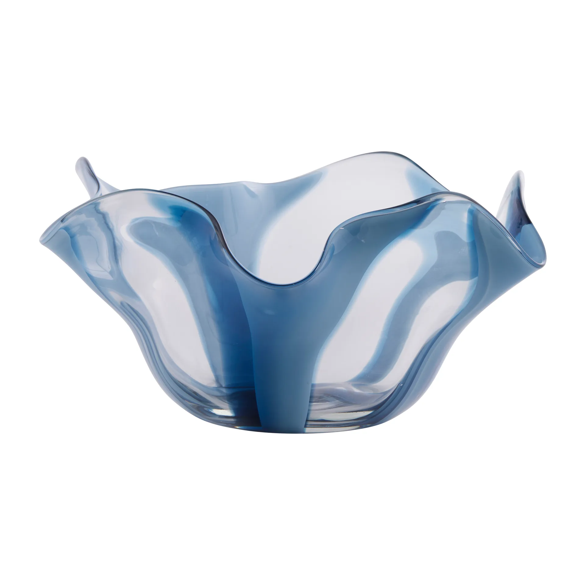 Domia decoratieschaal Ø30 cm, Blue-clear Lene Bjerre
