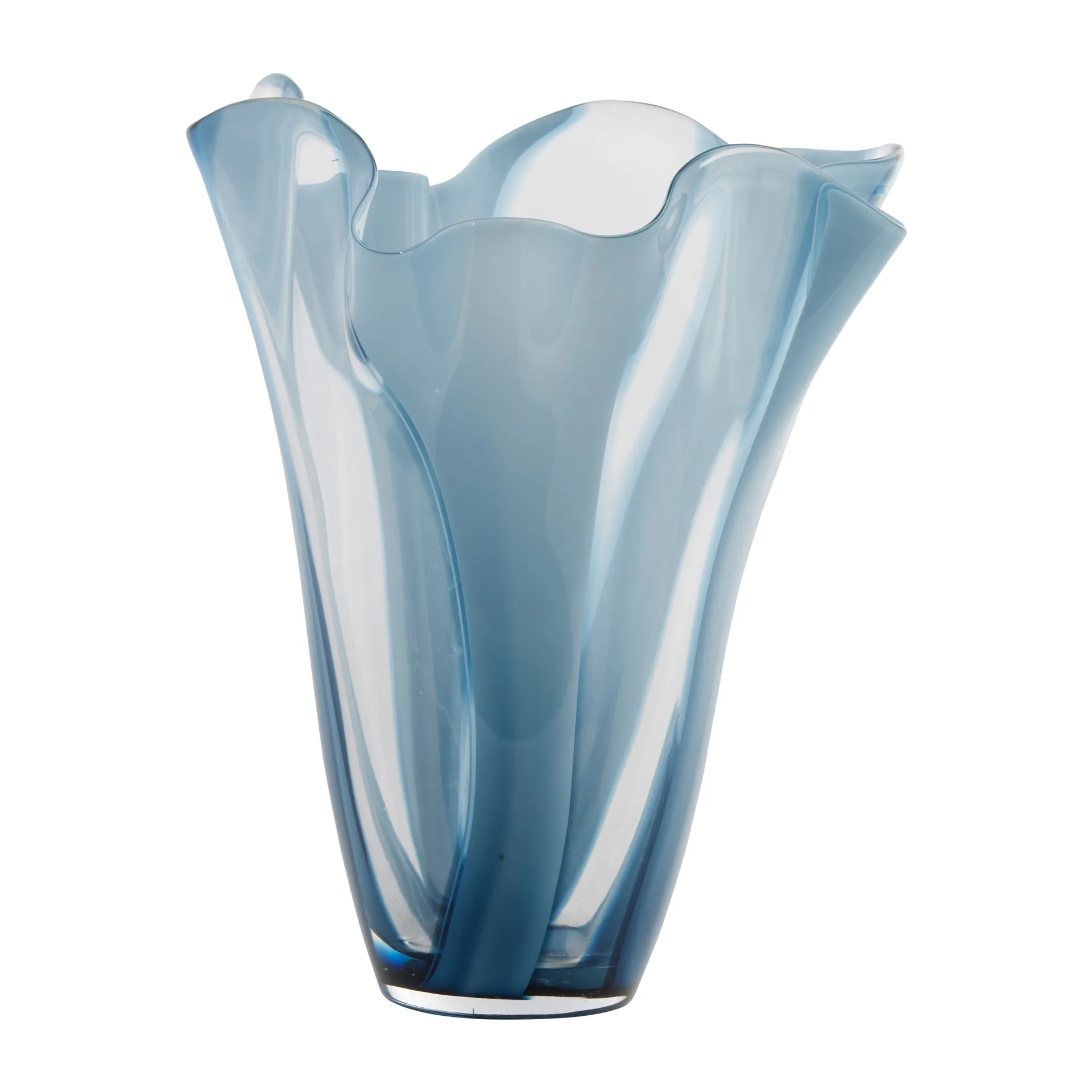 Domia vaas Ø20 cm, Blue-clear Lene Bjerre