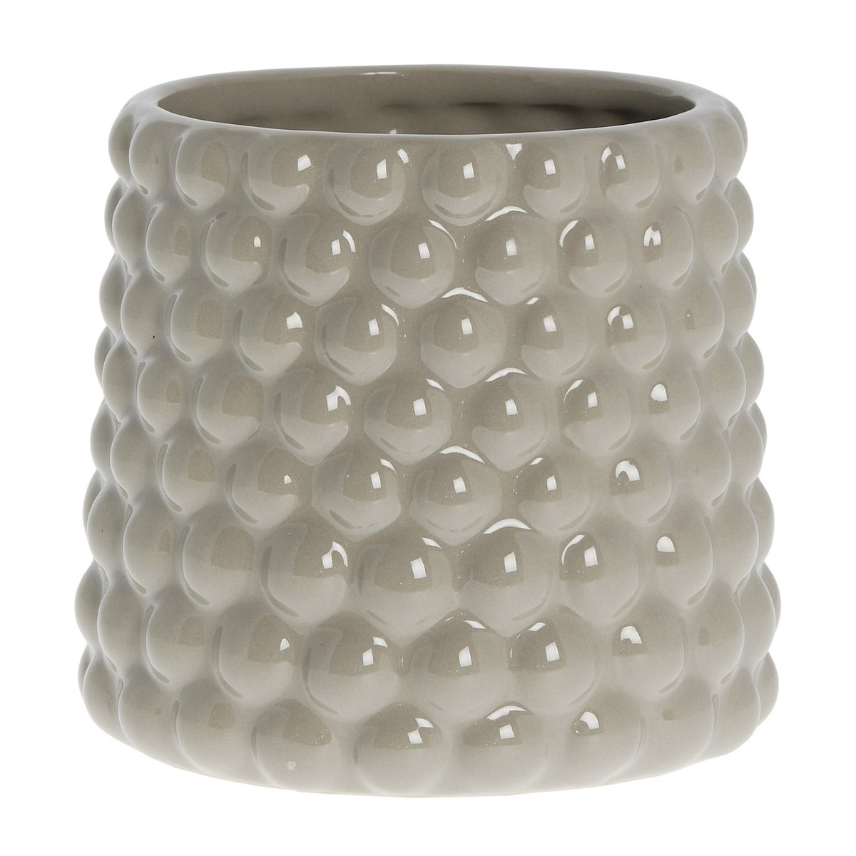 Lene Bjerre Dotsie (bloem)pot o14 cm Grey | Scandinavisch Interieur | Bloempotten | Grijs