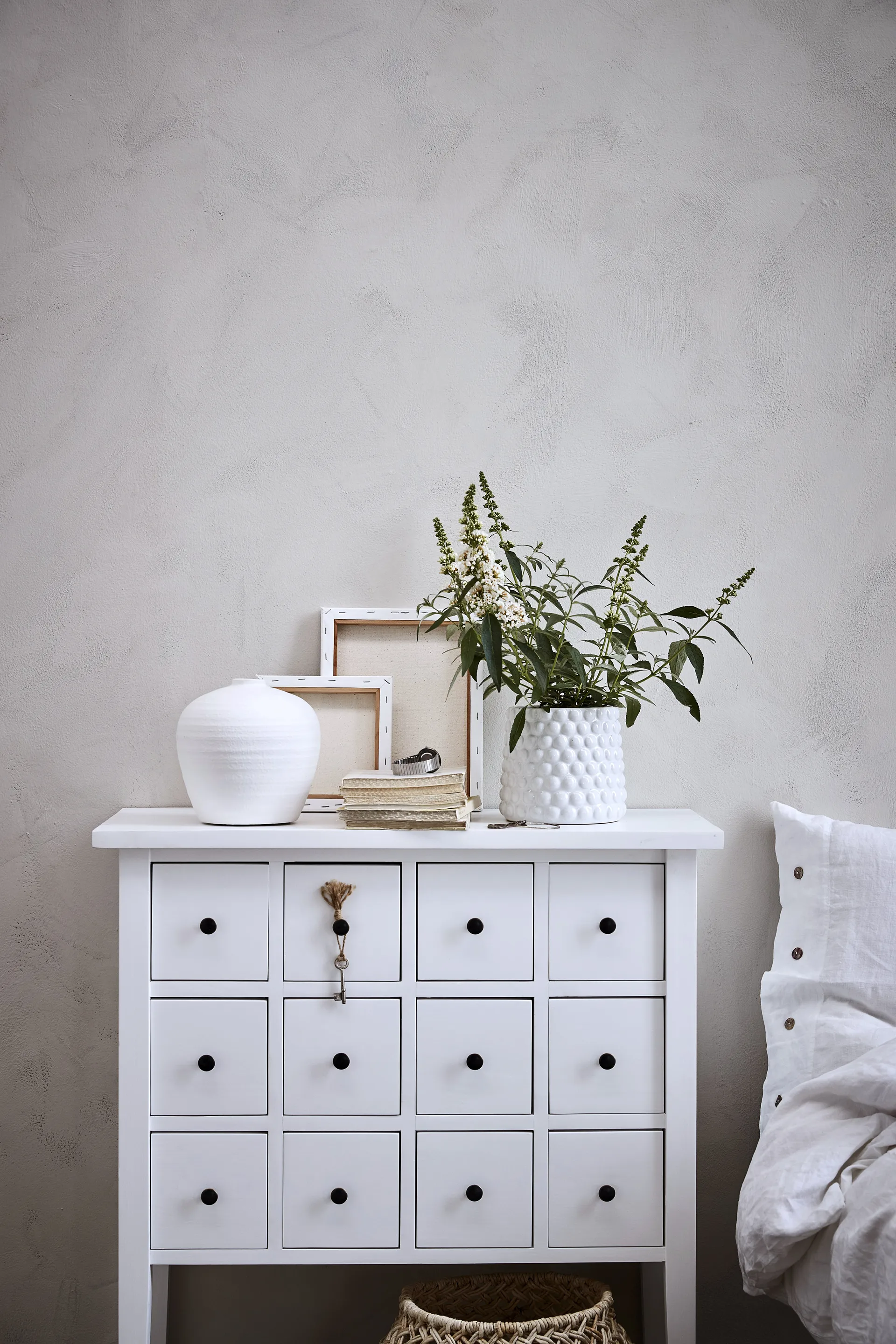 Dotsie (bloem)pot Ø18 cm, White Lene Bjerre