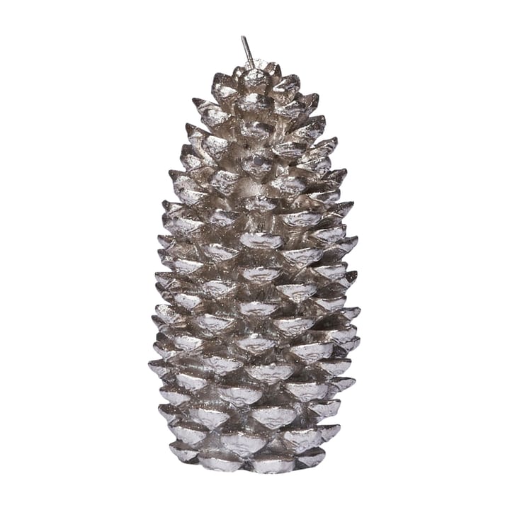 Elegia decoratiekaars dennenappel 15 cm - silver - Lene Bjerre