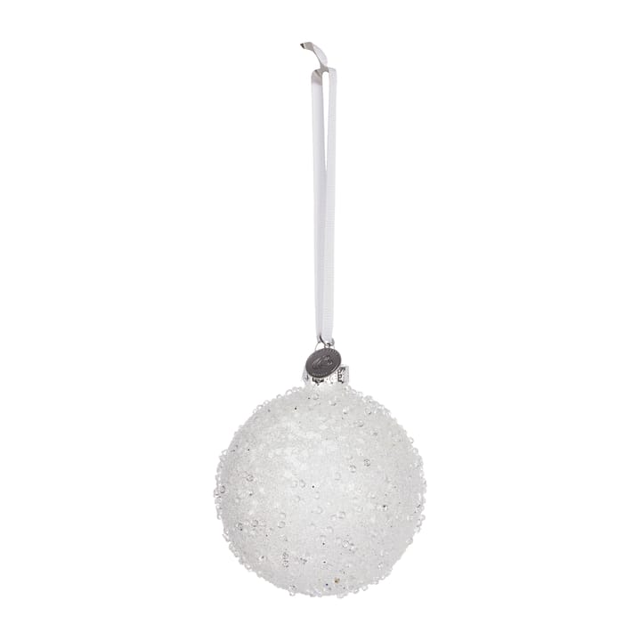 Faye kerstbal Ø8 cm - white - Lene Bjerre