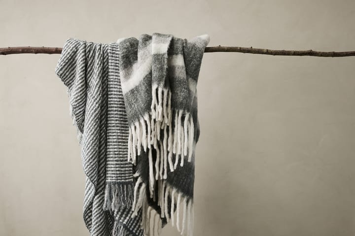 Friola plaid 170x130 cm, Grey-off white Lene Bjerre