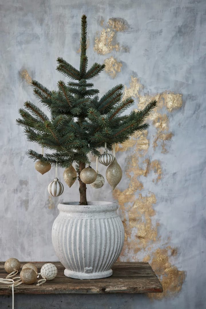 Glitteria decoratie kersthanger 17 cm, Lichtgoud Lene Bjerre