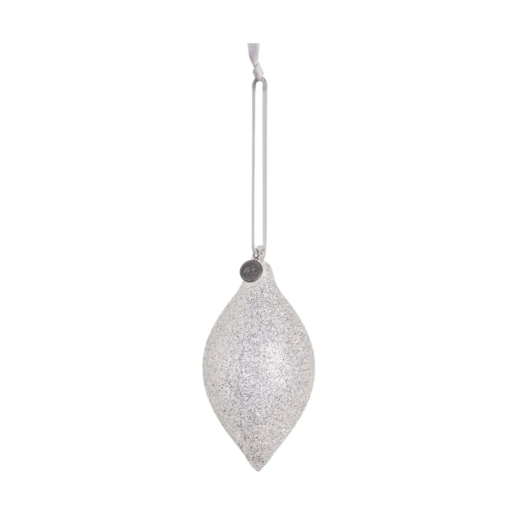 Glitteria decoratie kersthanger 17 cm, Zilver Lene Bjerre