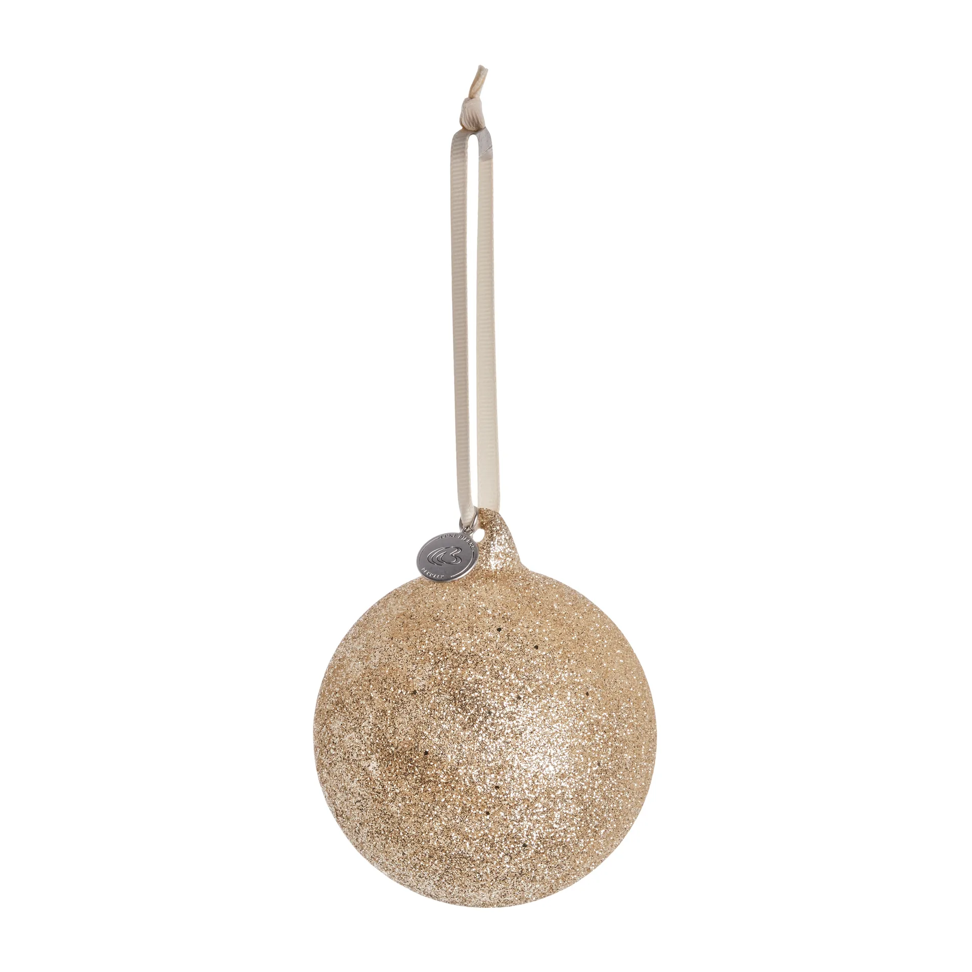 Glitteria kerstbal Ø10 cm, light gold Lene Bjerre