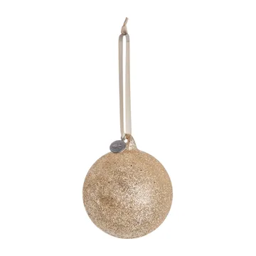 Glitteria kerstbal Ø10 cm - light gold - Lene Bjerre