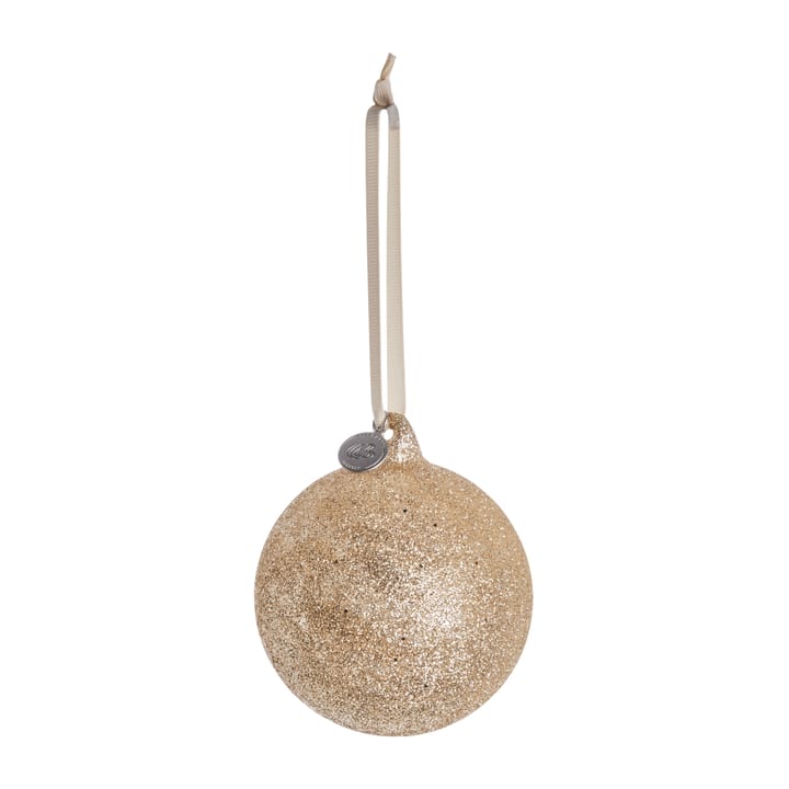 Glitteria kerstbal Ø10 cm - light gold - Lene Bjerre
