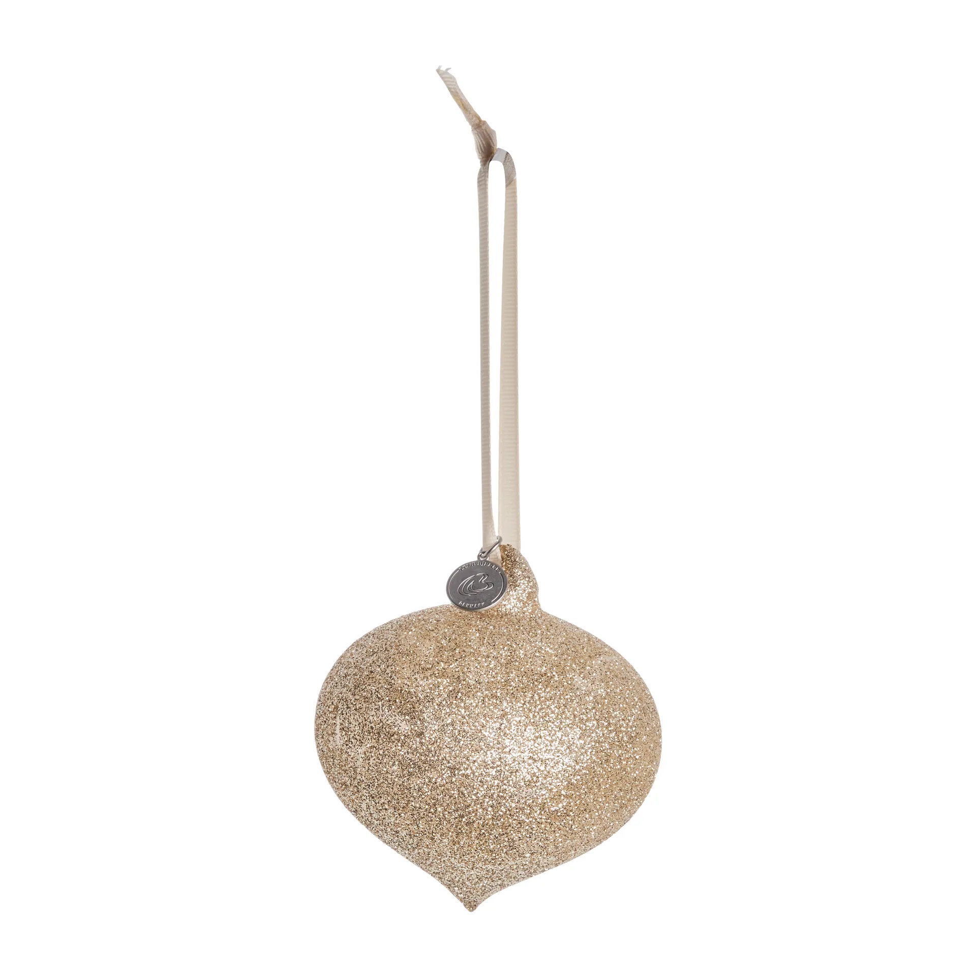 Glitteria kersthanger Ø10 cm, light gold Lene Bjerre