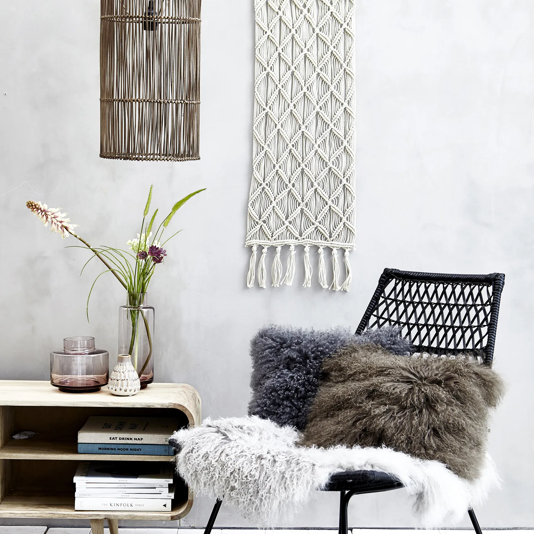 Hedria vaas 30 cm, Woodrose (roze) Lene Bjerre