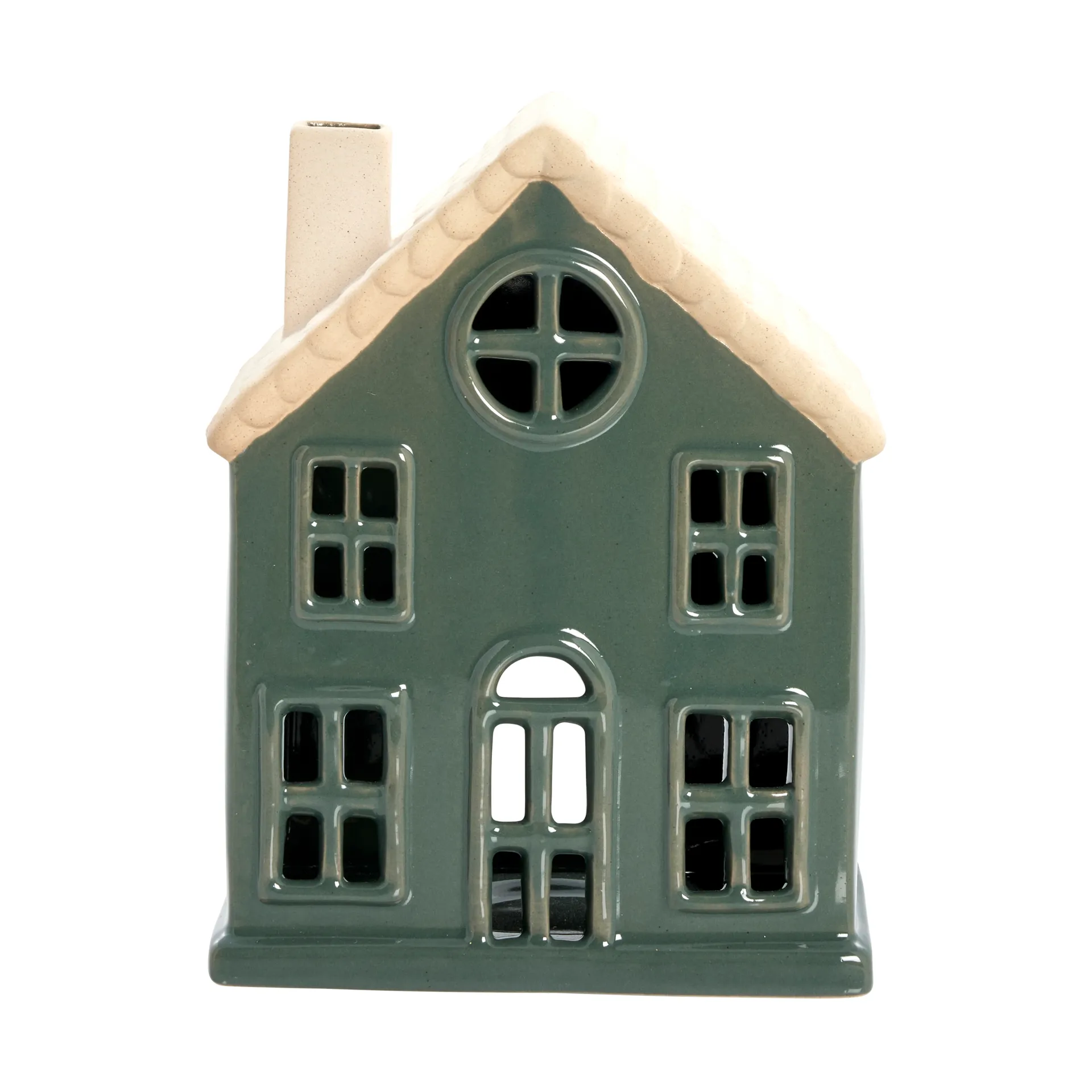 Hollia decoratiehuisje 18 cm, Dark green Lene Bjerre