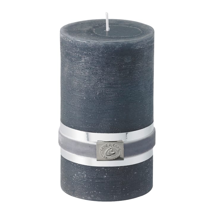 Lene Bjerre Rustic kaars dark grey Ø7,5 cm - 12,5 cm - Lene Bjerre
