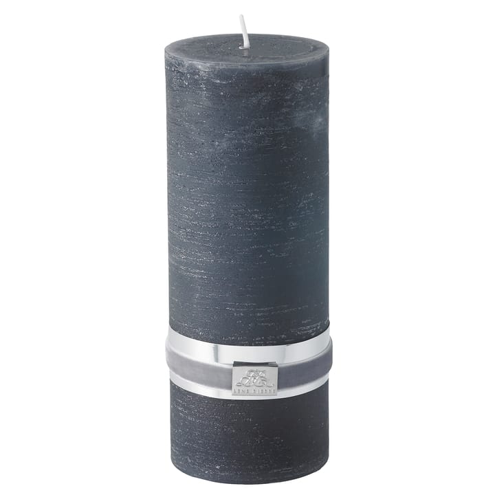 Lene Bjerre Rustic kaars dark grey Ø7,5 cm - 20 cm - Lene Bjerre