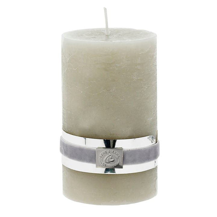Lene Bjerre Rustic kaars silver grey Ø7,5 cm, 12,5 cm Lene Bjerre