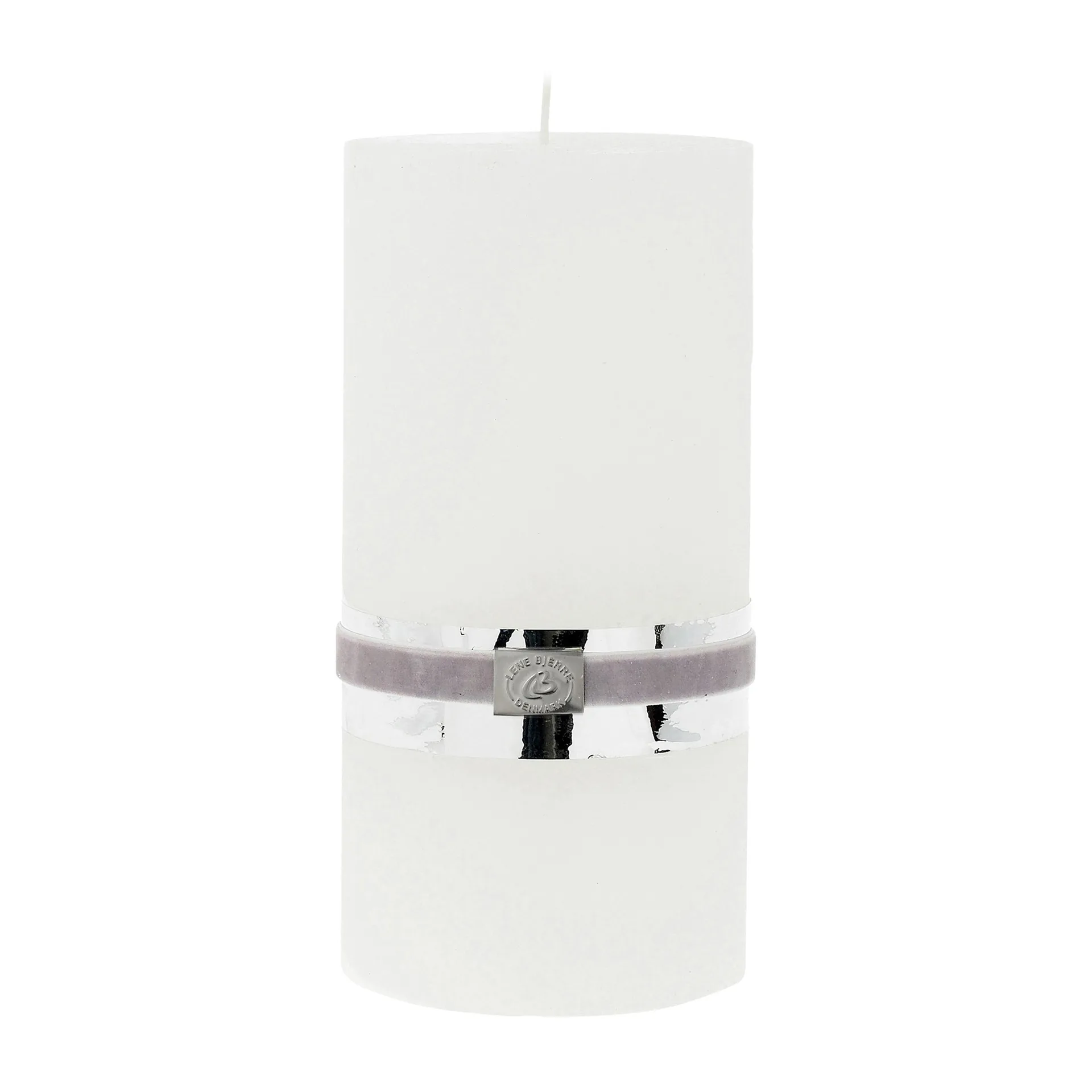 Lene Bjerre Rustic kaars, wit 20 cm Lene Bjerre