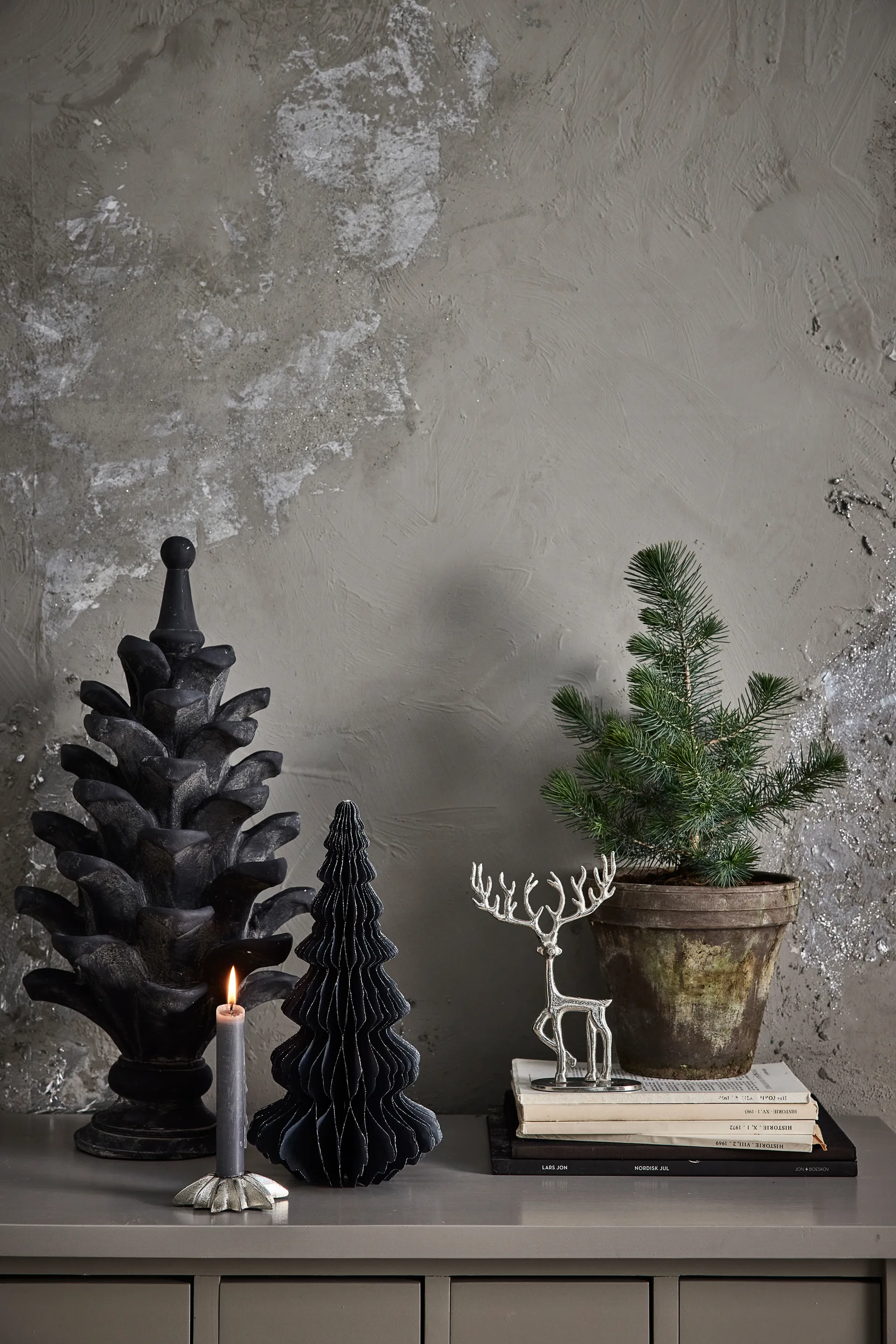 Marely hert 19 cm, silver Lene Bjerre