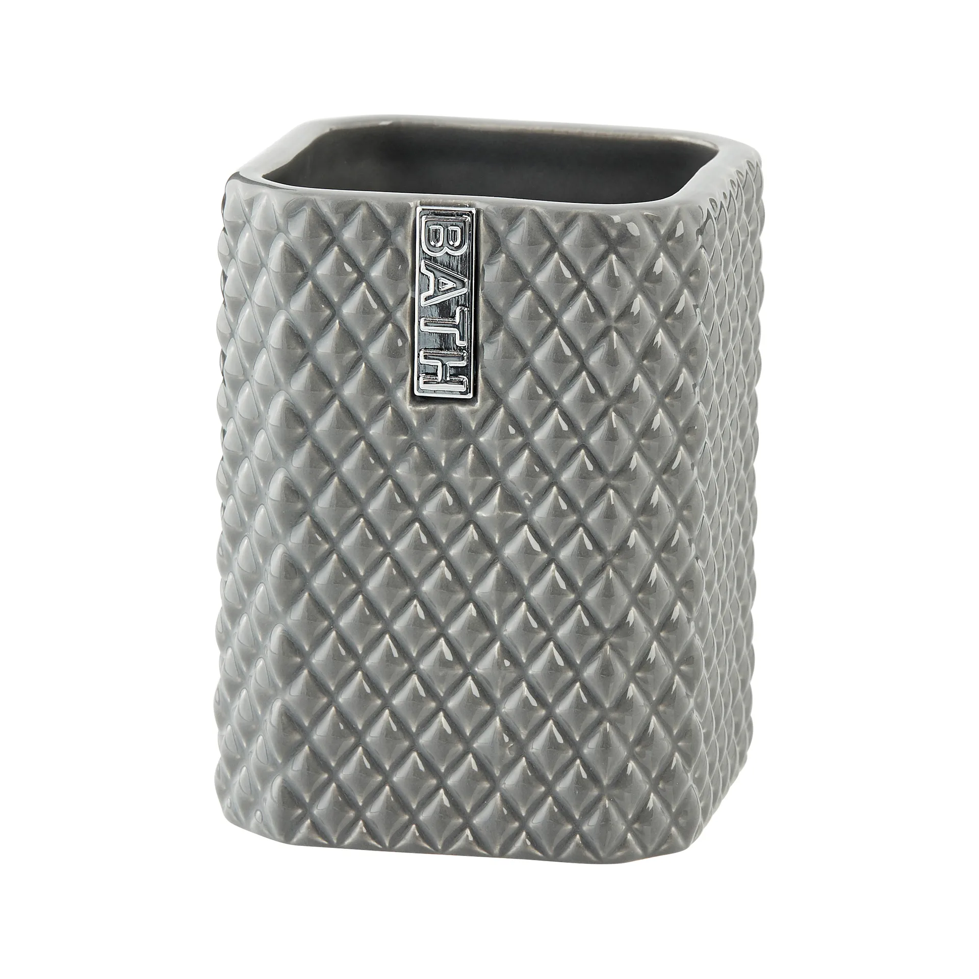 Marion tandenborstelbeker 10,5 cm, Monument grey-silver Lene Bjerre