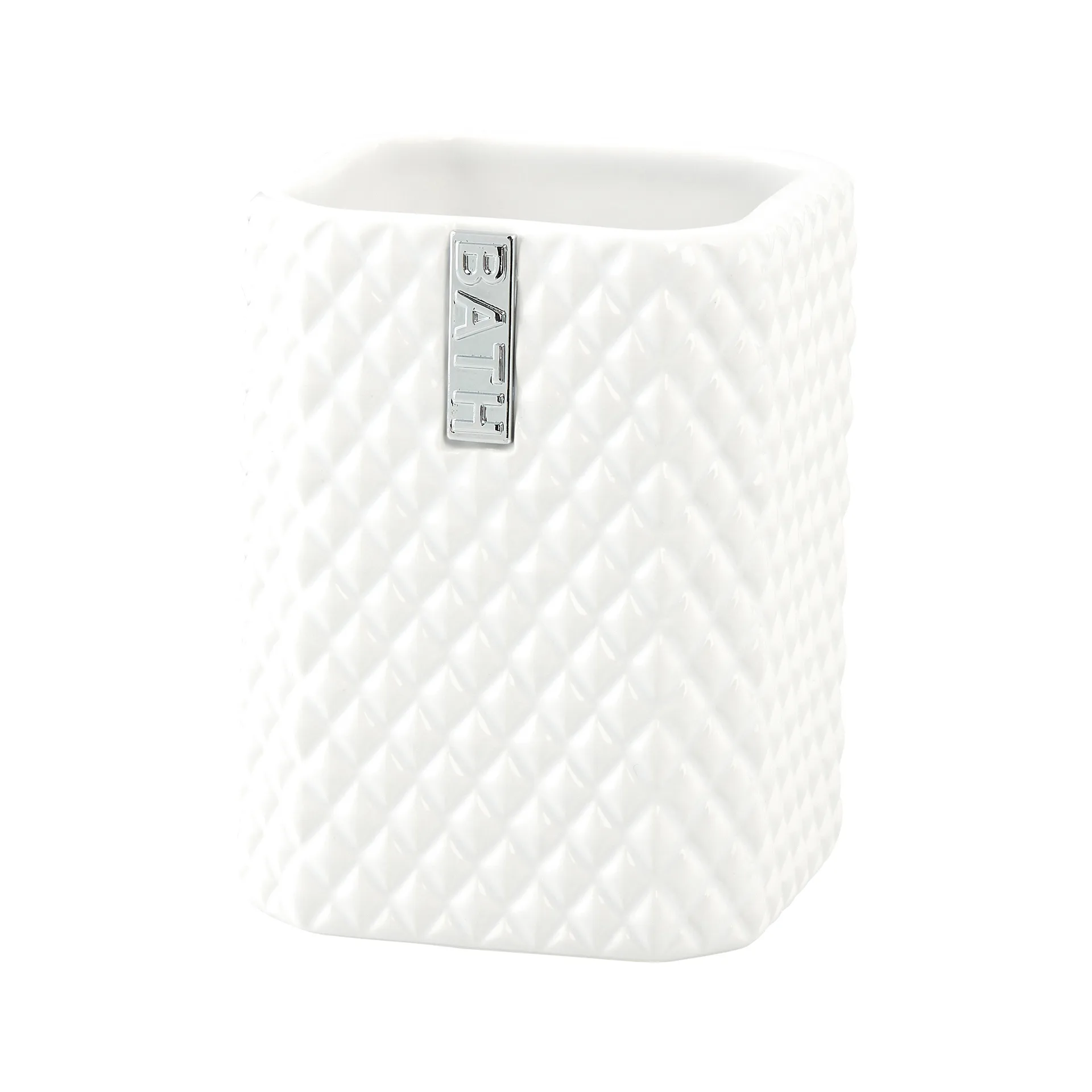 Marion tandenborstelbeker 10,5 cm, White-silver Lene Bjerre