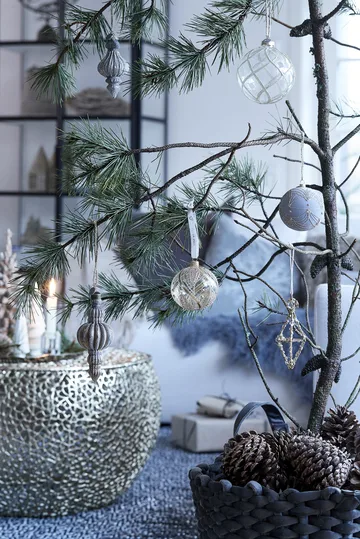 Merya kerstbal Ø10 cm - Transparant-goud - Lene Bjerre