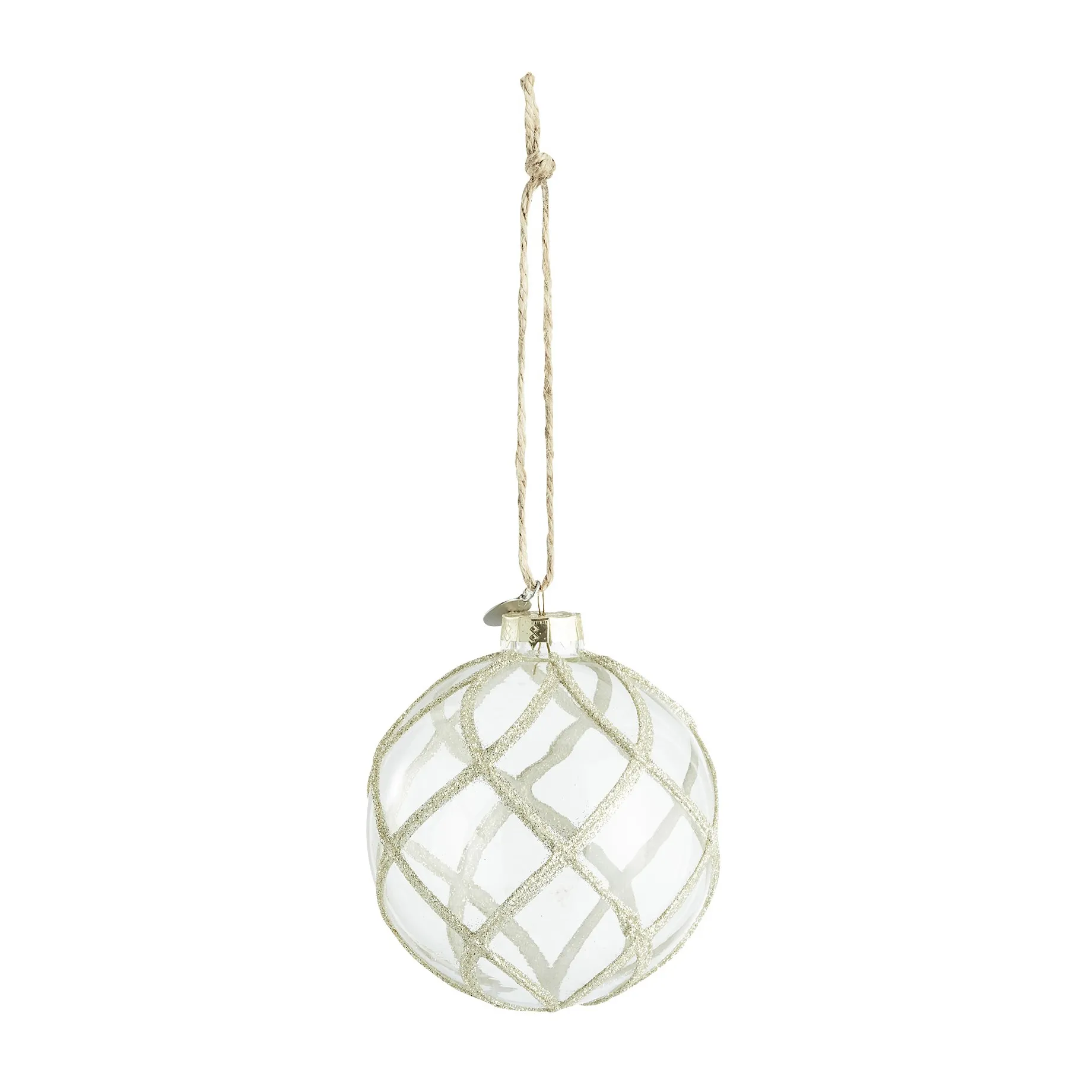 Merya kerstbal Ø10 cm, Transparant-goud Lene Bjerre