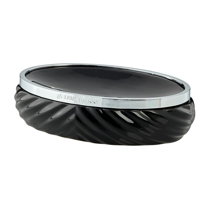 Milda zeepbakje 10,5x14,5 cm - Black-silver - Lene Bjerre